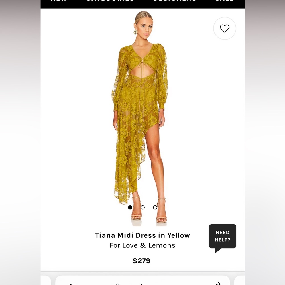 Beautiful yellow dress